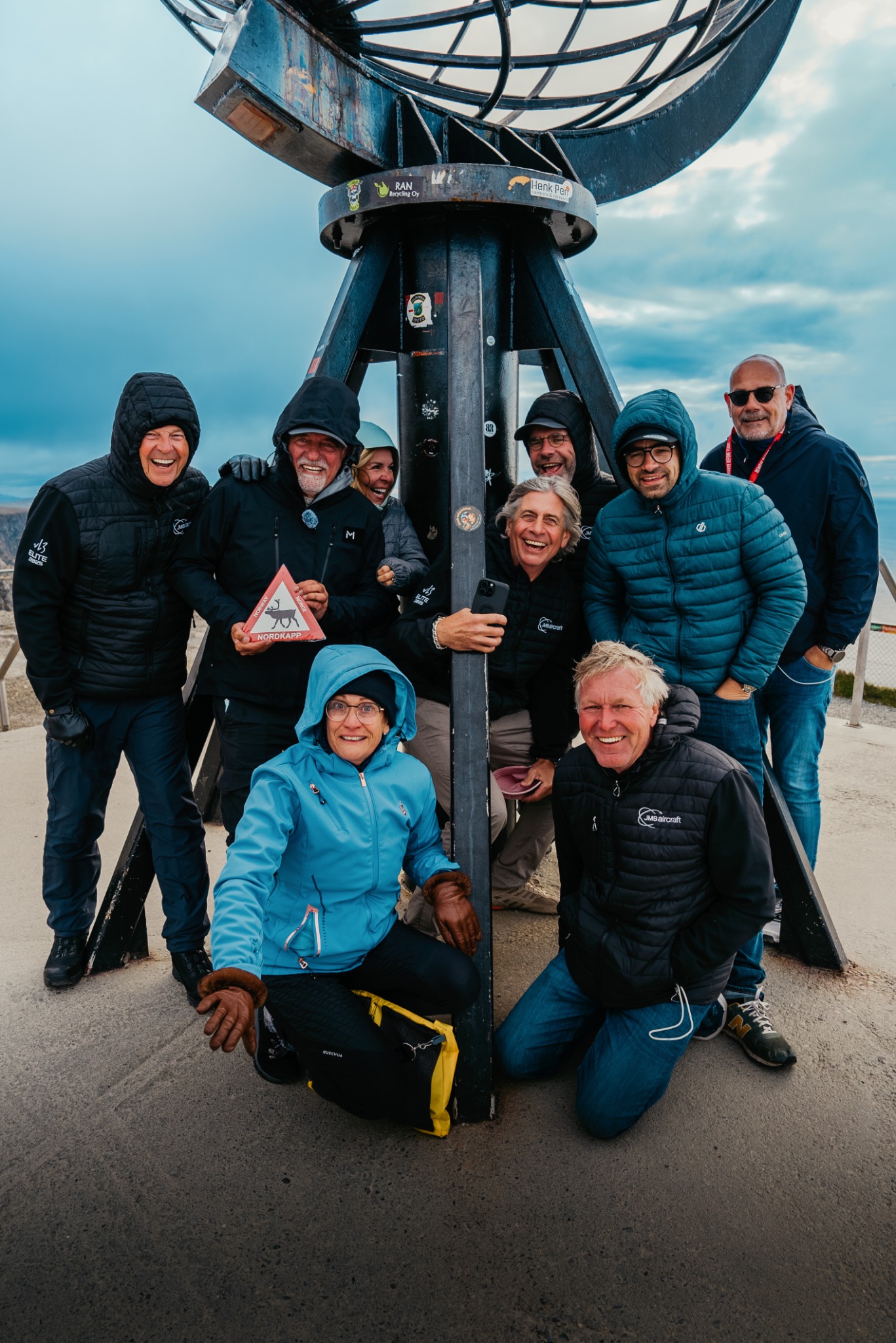 Group at North Cape monument